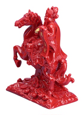 工厂直发朱砂马上发财客厅旺宅2026年新款财神摆件装饰品桌面玄关