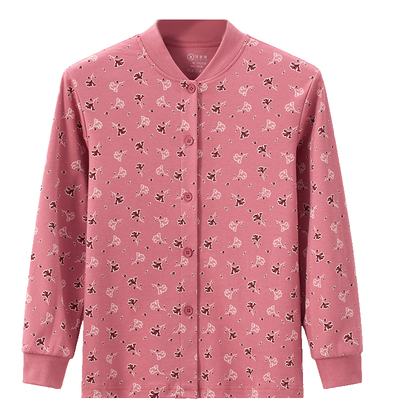 中老年纯棉开衫保暖上衣