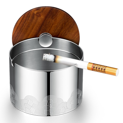 modern潮流封闭式刻字定制烟灰缸