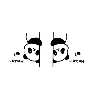 电视机背景熊猫墙面装饰贴亚克力3d立体玄关浮雕壁画客厅入户挂件