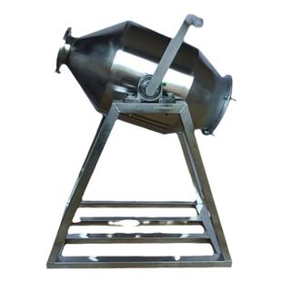 小型不锈钢手摇粉末干粉混合搅拌机手动家用粉料中药混料机搅拌器