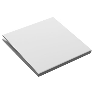 超薄肤感奶油菱花白开关插座面板全层定制套装错位五孔10只装F系