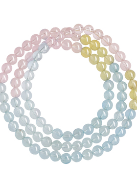 叙宫廷天然摩根石多圈手串女宫廷文化水晶手链彩色多巴胺轻奢闺蜜