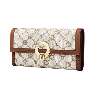 保罗钱包女士2026新款精致高档长款多卡位零钱包女款时尚气质手包