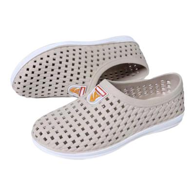 沙滩洞洞鞋黑美树防滑休闲PVC