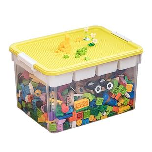 禧天龙乐高收纳盒小颗粒积木收纳箱儿童玩具零件分格分类装整理箱