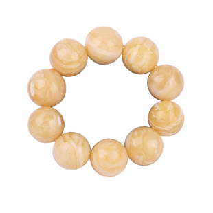 天然琥珀蜜蜡鸡油黄平安扣扣头男女款吊坠项链挂件