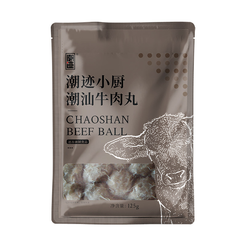 潮迹潮汕特产正宗牛肉丸12袋