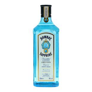 欧洲直邮Bombay Sapphire孟买蓝宝石金酒40%vol700ml英国洋酒原装