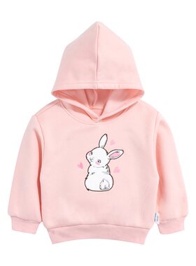 贝贝怡女童秋季保暖加厚连帽卫衣