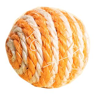 剑麻球猫咪球形发声逗猫铃铛球囚徒鼠猫咪猫玩具自嗨啃咬球防抑郁