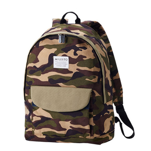 日本milesto旅行双肩包学生书包简约大容量撞色通勤休闲百搭19L