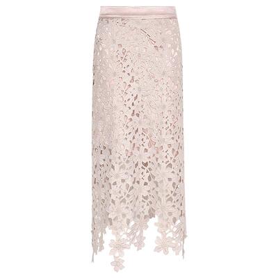 COCOBELLA蕾丝剪花半身裙