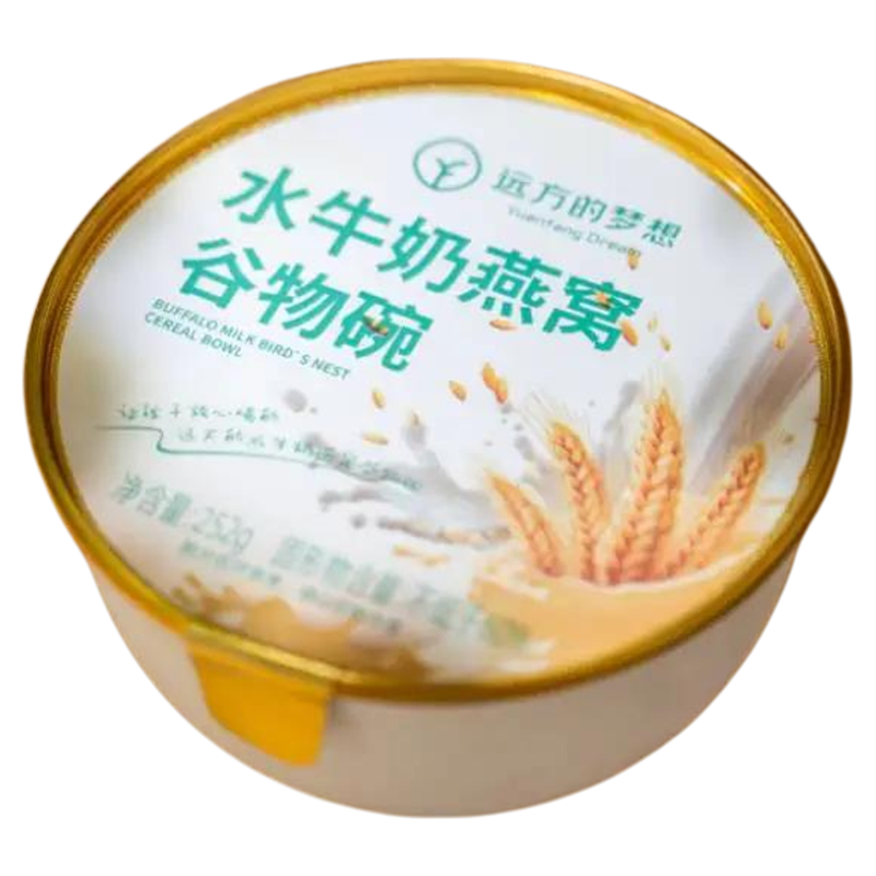 水牛奶燕窝粥谷物碗即食早餐粥