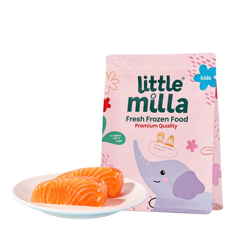LITTLEMILA新西兰帝王鲑三文鱼婴儿宝宝辅食生鲜新鲜鲑鱼顺丰冷链