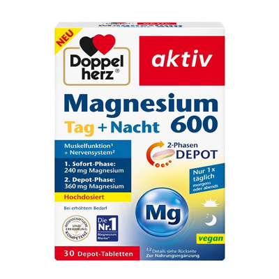 德国双心镁600缓释片30粒