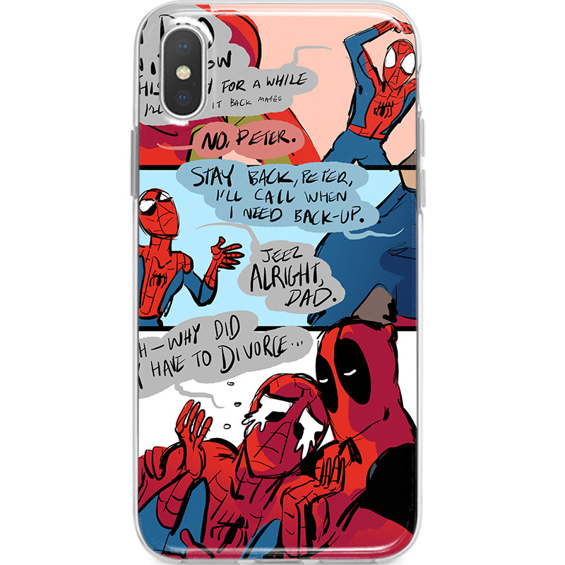 蜘蛛侠适用于iphone678p苹果11ProMAX手机壳漫威贱虫Deadpool死侍