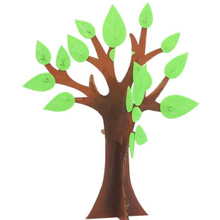 地球日植树节手工diy绿色春天大树儿童创意粘贴制作幼儿园材料包