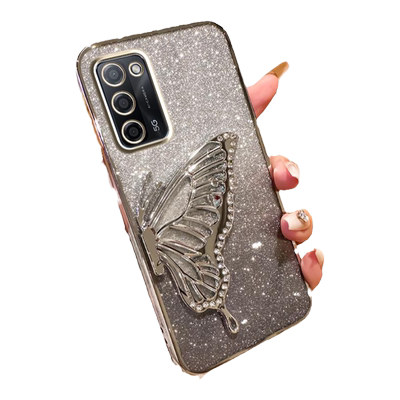 oppoa55手机壳全包防摔透明蝴蝶