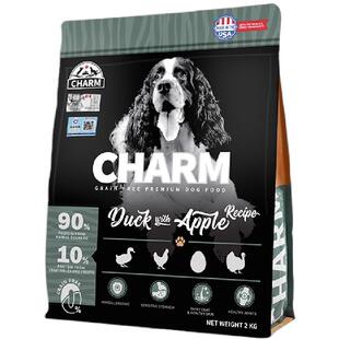 美国进口CHARM野性魅力鸭肉狗粮舒缓泪痕泰迪金毛全价全犬粮5.4kg