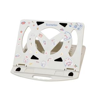 置物架可旋转笔记本电脑散热支架折叠桌面增高架学生书本便携支架