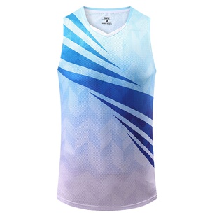 无袖羽毛球服女套装速干衣男背心训练运动乒乓球气排球服定制印字