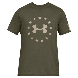 美国安德玛UA Freedom运动健身速干T恤衫野营圆领透气宽松短袖