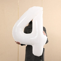 Белый цифровой воздушный шар, 40 дюймов