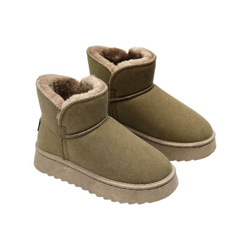 齐鲁环球雪地靴冬季女鞋加绒加厚