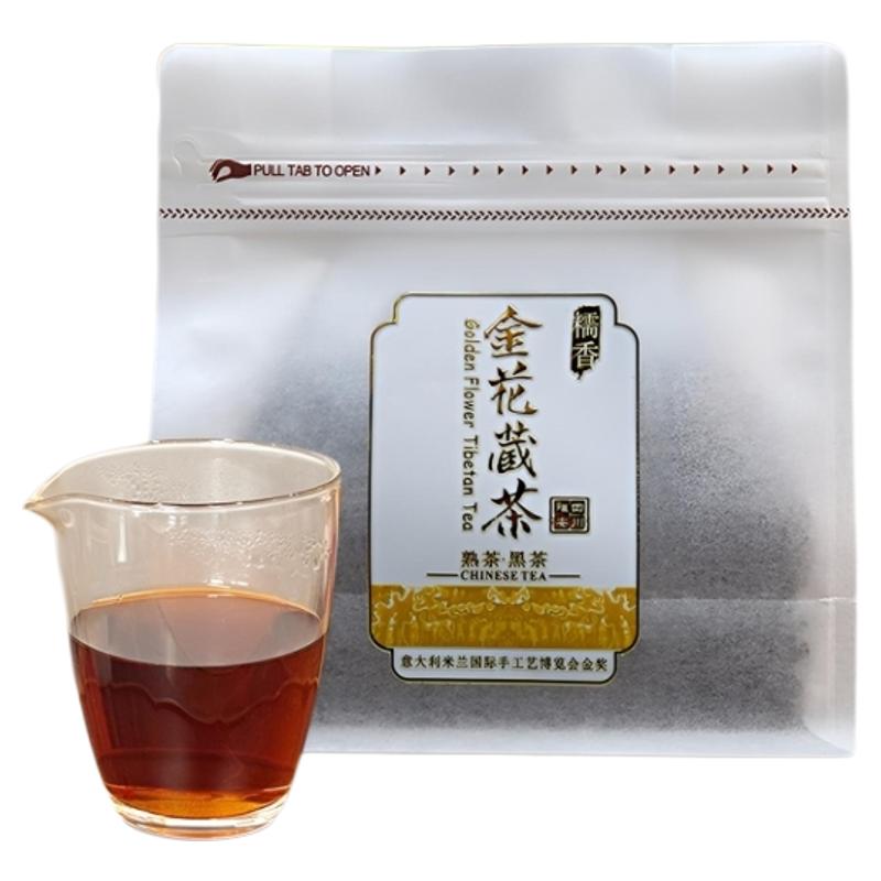 糯香金花藏茶茶四川雅安黑茶100g