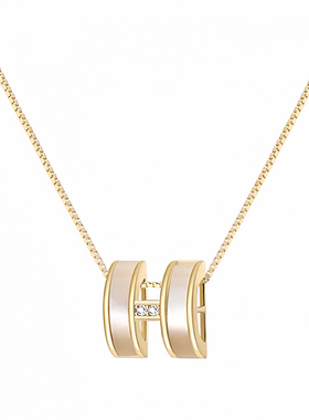 2025新款字母H锁骨链延长链