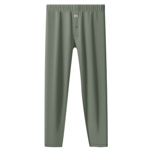 七匹狼男士秋裤纯棉线裤打底衬裤男生新款宽松全棉毛裤男款保暖裤