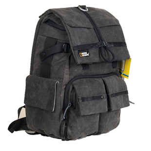 国家地理帆布休闲摄影包防盗双肩防水多功能佳能单反相机电脑背包