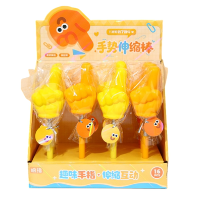 PU解压手势伸缩棒儿童上课教学指读棒捏捏乐游戏指挥棒可调节长度