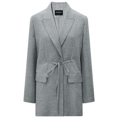 COCOBELLA格雷系花纱休闲感西装