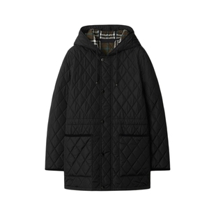 【24期免息】BURBERRY 女装巴恩风绗缝尼龙风雪大衣 多色