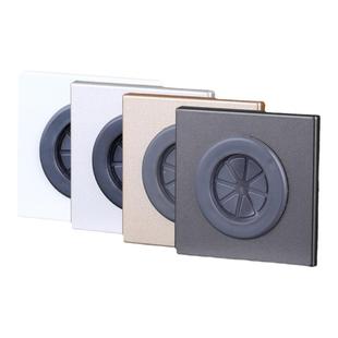 空白面板装饰盖电视背景墙插座开关网线口光纤出线孔装饰遮挡盖板