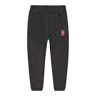 热天裤夏秋男童裤子薄款女童卫裤休闲运动童装长裤冰丝棉弹力黑色