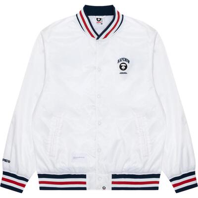 Aape刺绣棒球服夹克外套