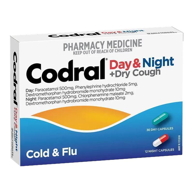 Codral 白加黑片感冒药儿童成人家庭常备药感冒药澳洲进口感冒药