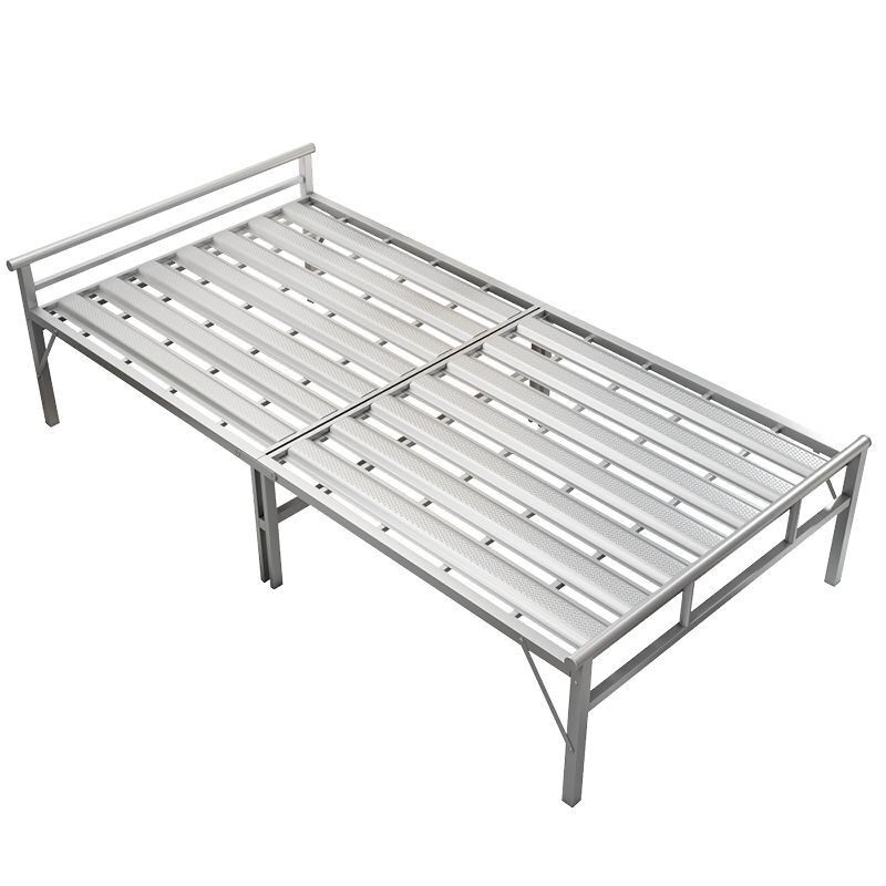 经济简易折叠钢丝床出租屋单人双人铁架床家用小户型成人铁床1.2m