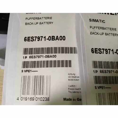 议价全新西门子6ES7971-0BA00西门子S7-400 PLC用锂电池6ES7971-0