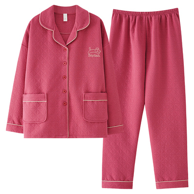 [恒温保暖]芬腾可安空气棉睡衣女