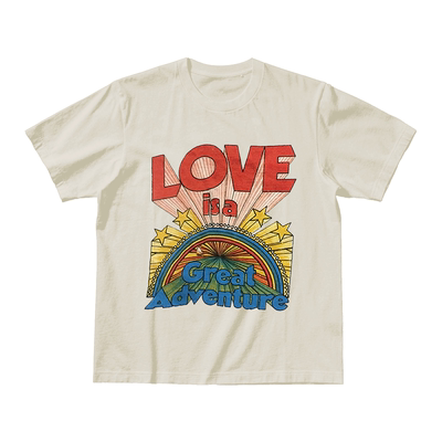 Ink Mode经典复古比标语印花 夏季纯棉T恤宽松透气休闲百搭短袖