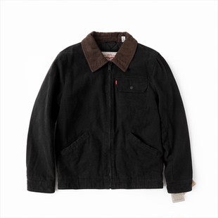 Levis李维斯棉质帆布Depot夹克男士灯芯绒领撞色加厚外套秋冬棉衣
