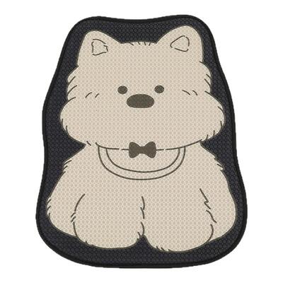 汽车坐垫四季通用可爱西高地狗女士车内夏季座椅套夏天透气凉座垫