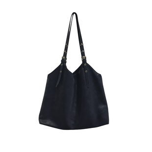 小脏柜 自制韩版简约大容量托特包百搭日常纯色软皮女单肩腋下包