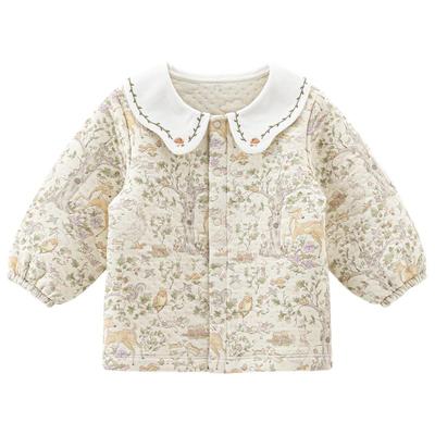 乖奇熊春秋夹丝绵保暖小外套