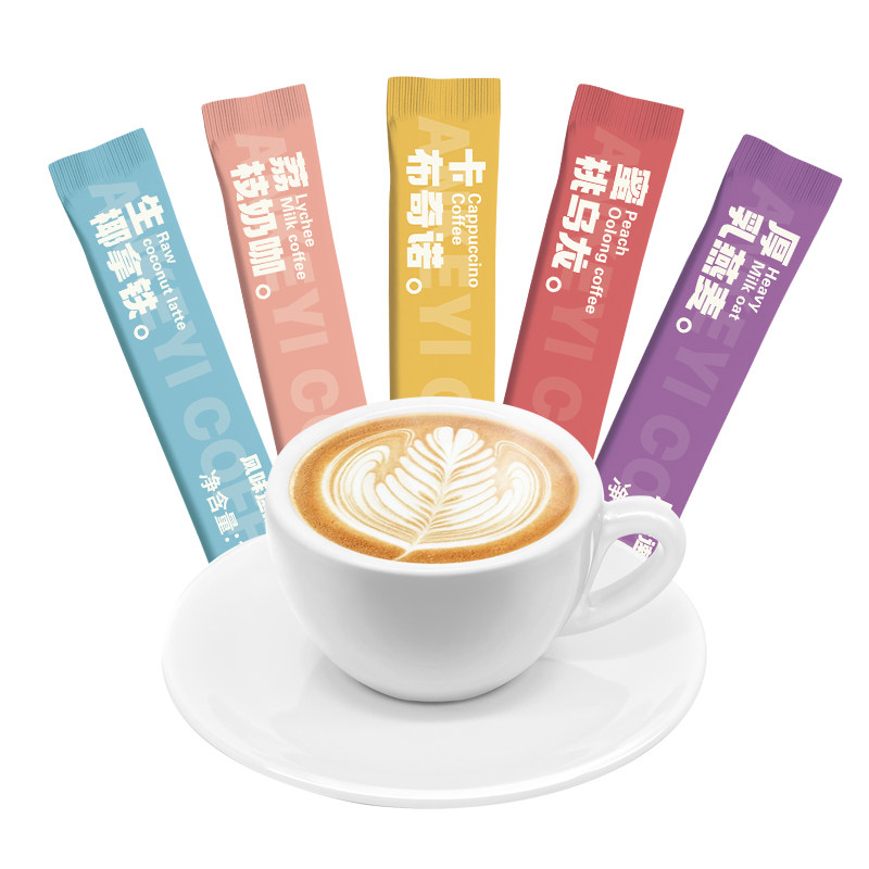 拿铁咖啡速溶三合一云南小粒奶香特浓蓝山生椰卡布奇诺官方旗舰店