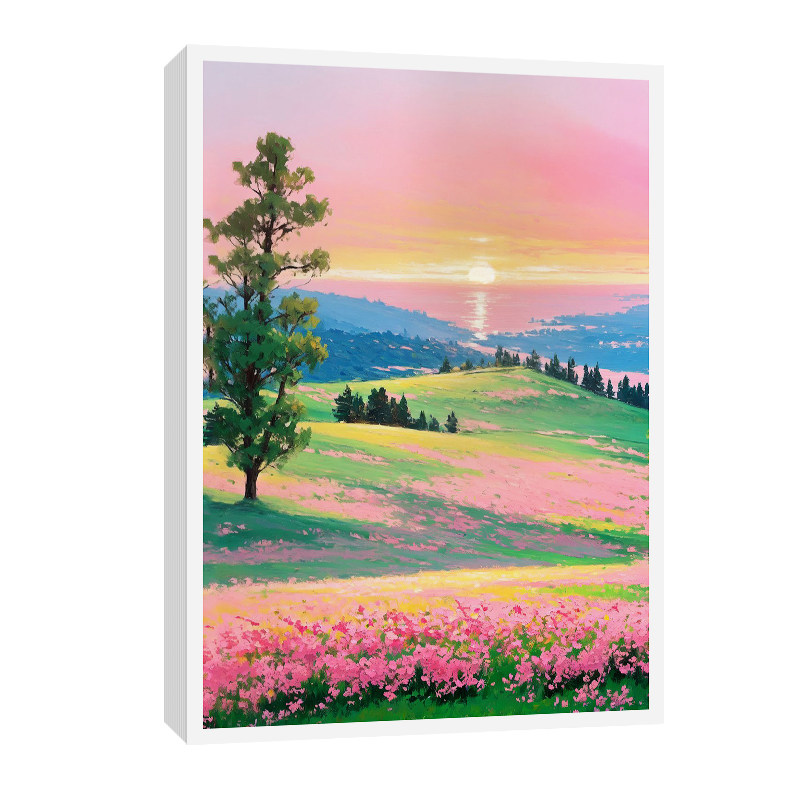 色彩风景临摹卡水粉丙烯油画重彩